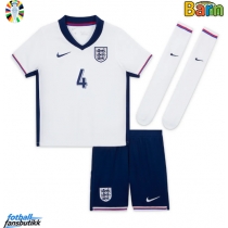 England Declan Rice #4 Hjemmedraktsett Barn EM 2024 Kortermet (+ Korte bukser)